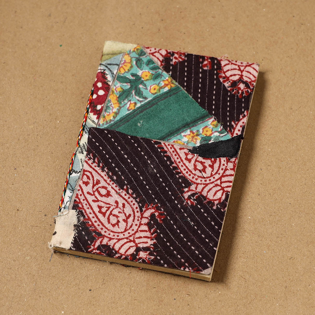 Patchwork fabric cover handmade paper notebook 100