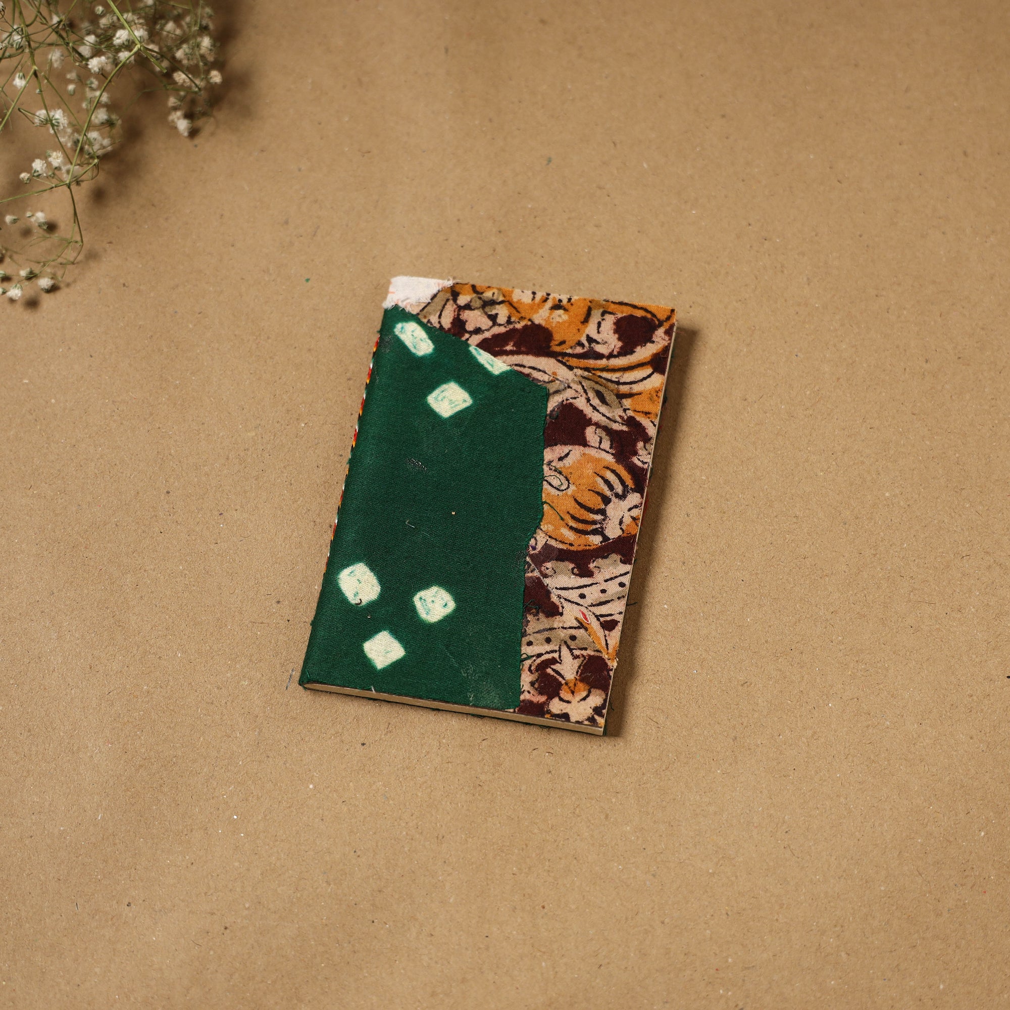 Patchwork fabric cover handmade paper notebook 101