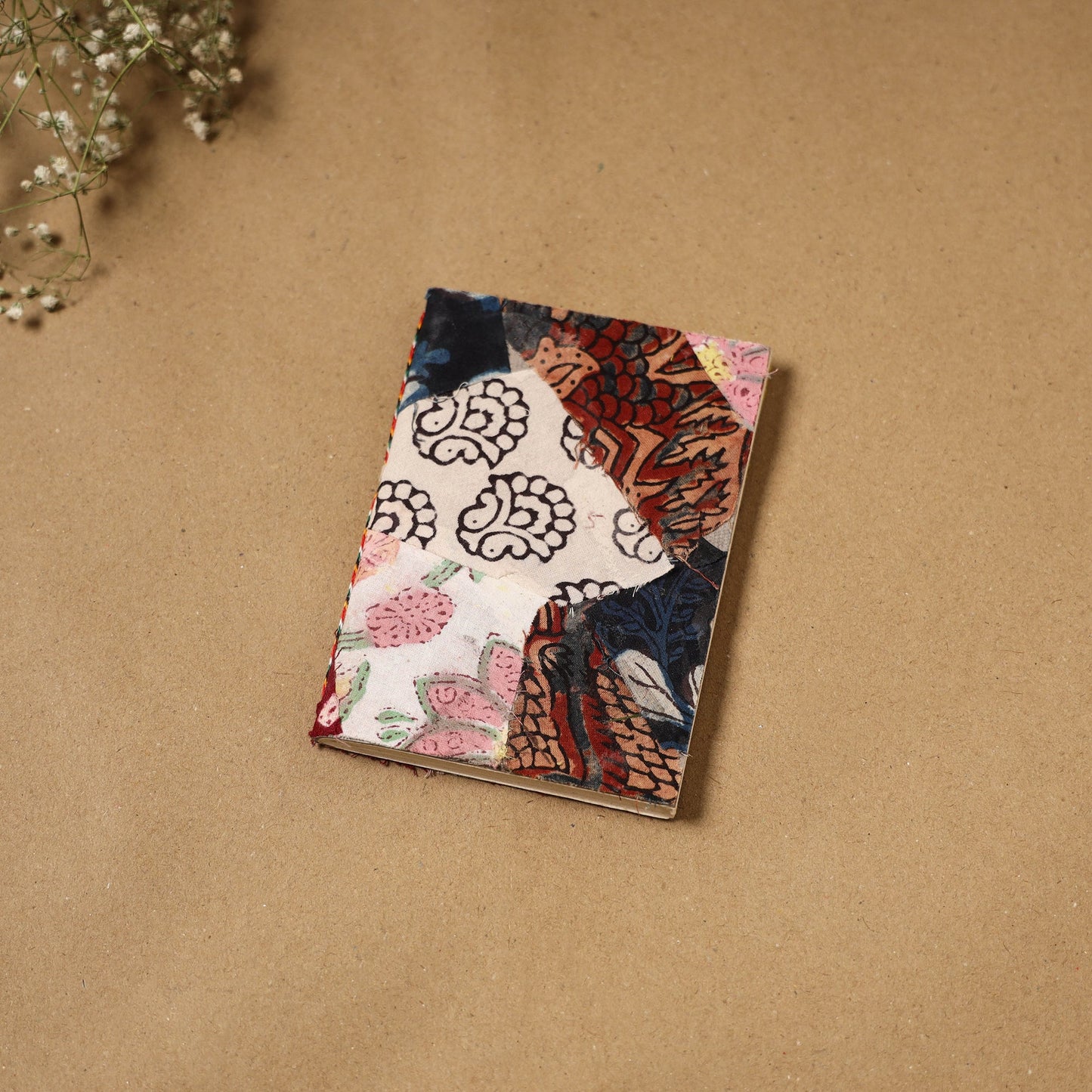 Patchwork fabric cover handmade paper notebook 105