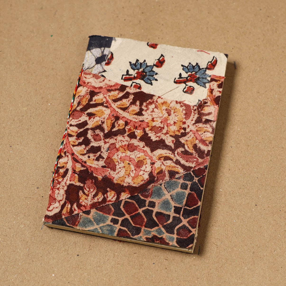 Patchwork fabric cover handmade paper notebook 107