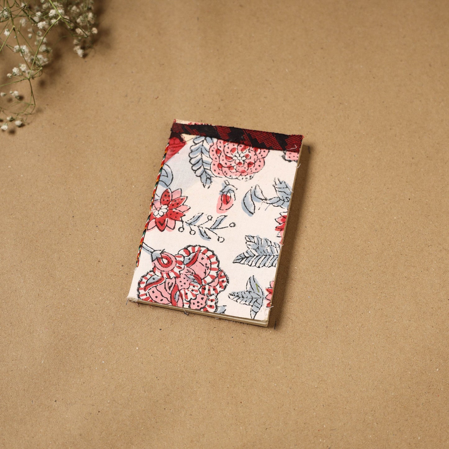 Patchwork fabric cover handmade paper notebook 108