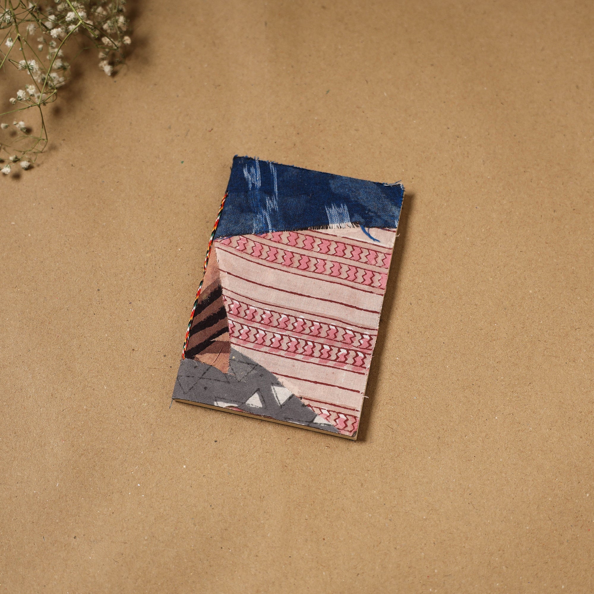 Patchwork fabric cover handmade paper notebook 110