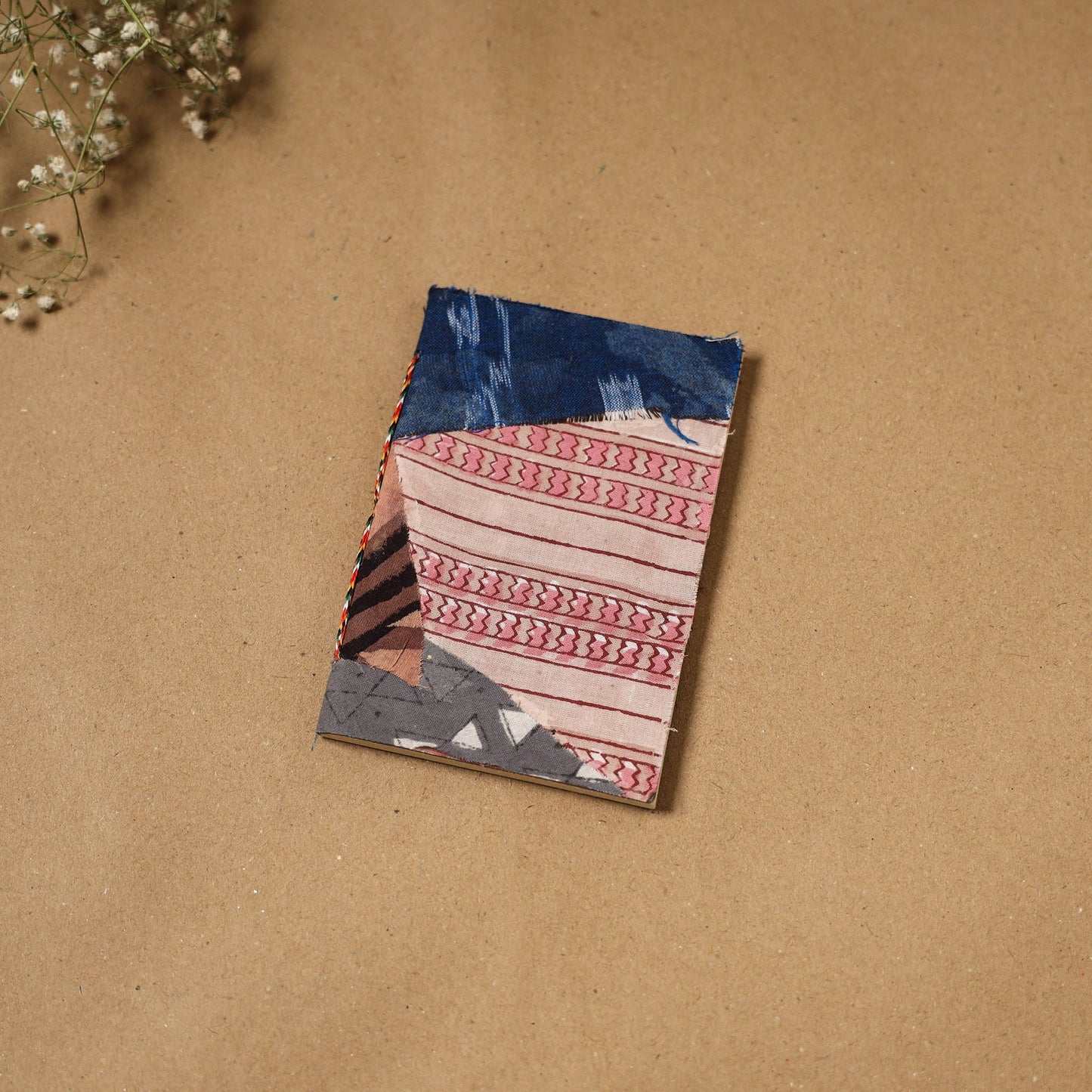 Patchwork fabric cover handmade paper notebook 110