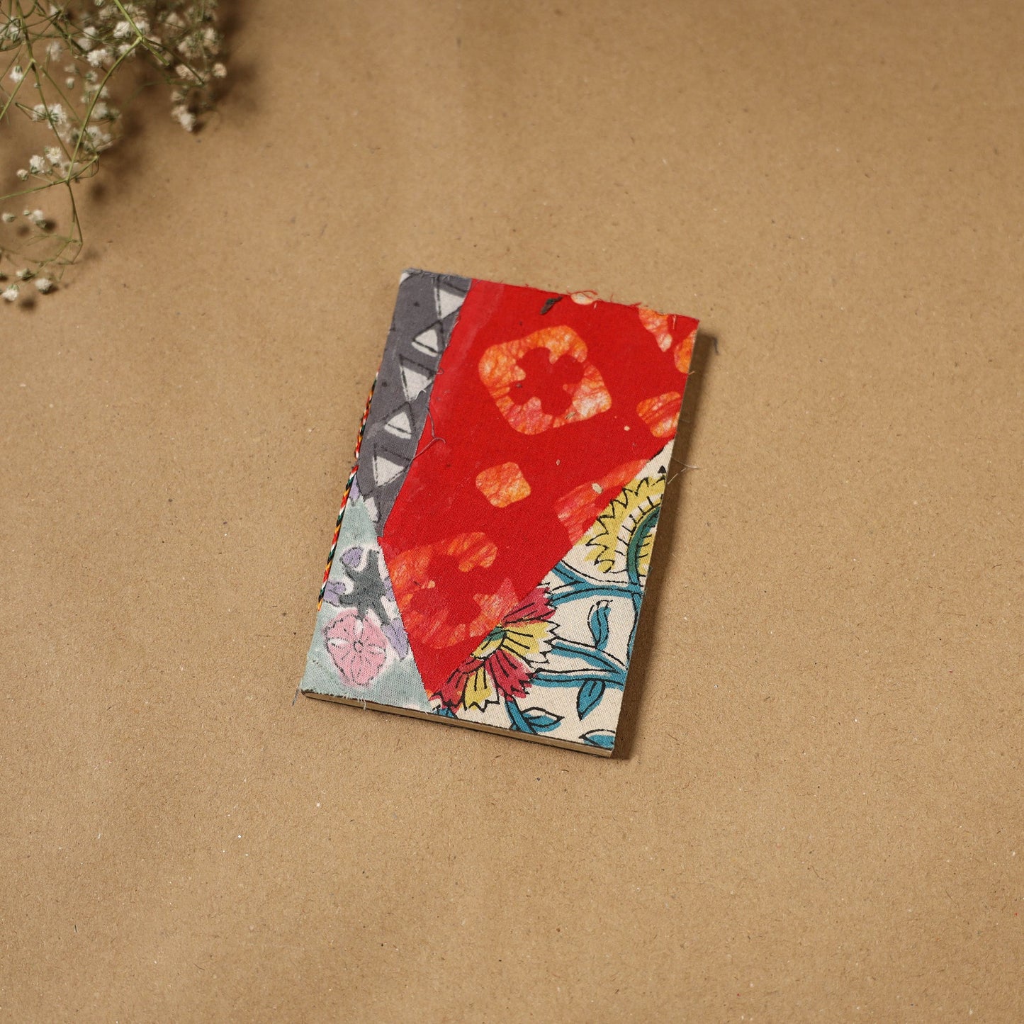 Patchwork fabric cover handmade paper notebook 111