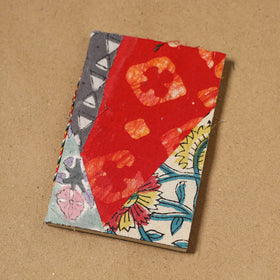 Patchwork fabric cover handmade paper notebook 111