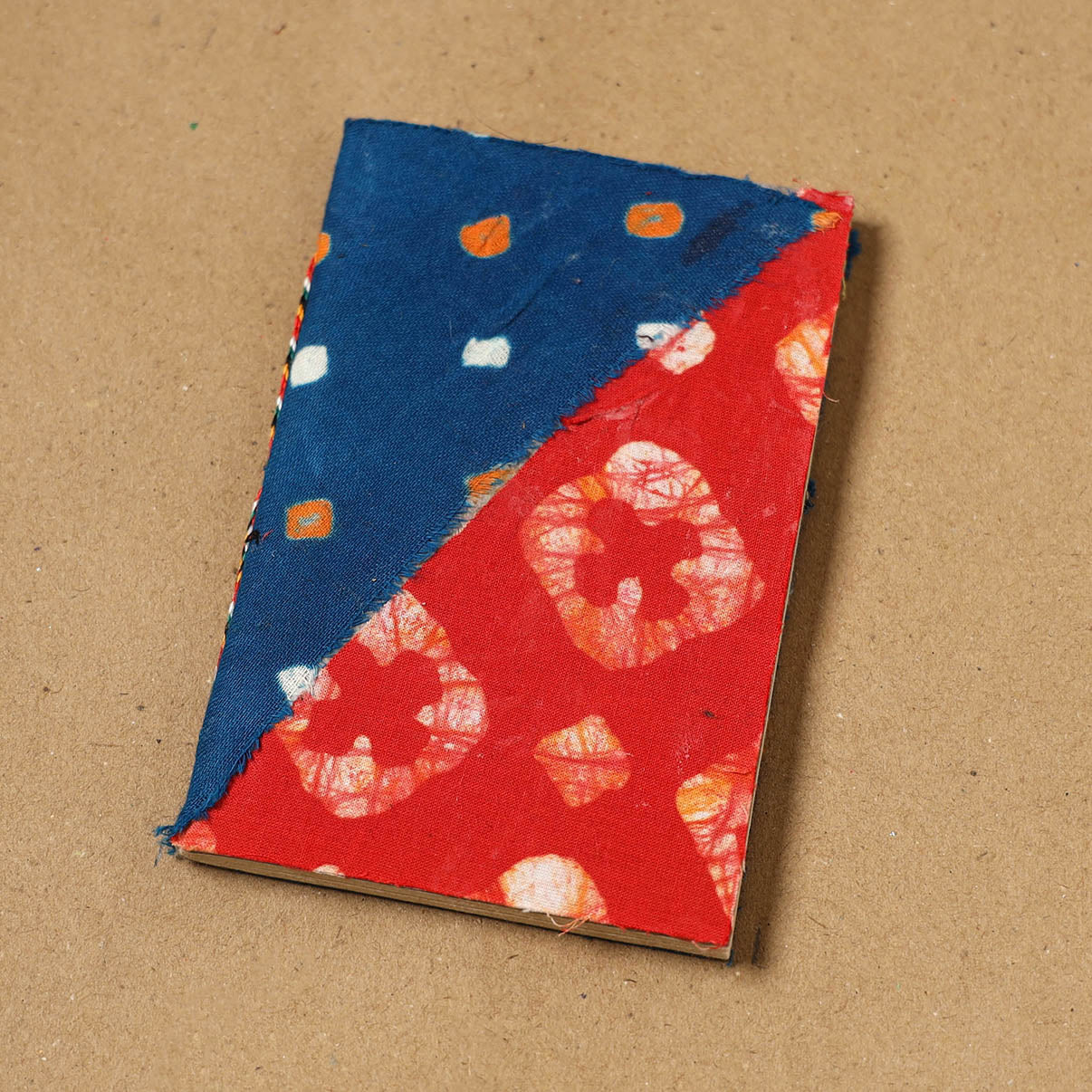 Patchwork fabric cover handmade paper notebook 114