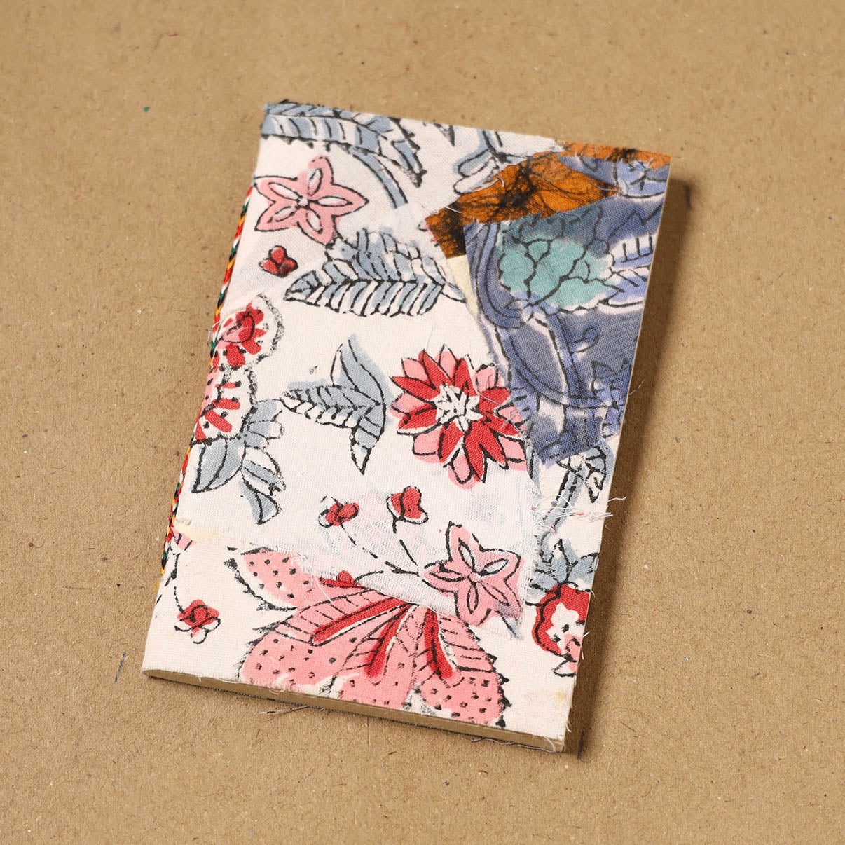 Patchwork fabric cover handmade paper notebook 117