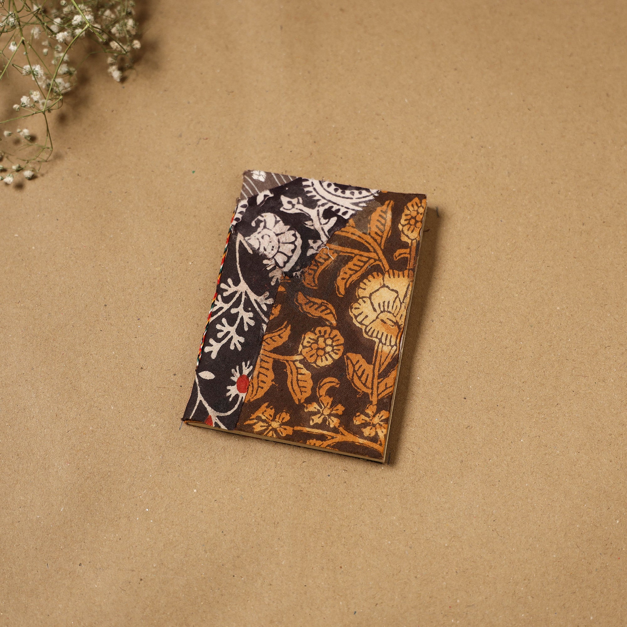 Patchwork fabric cover handmade paper notebook 118