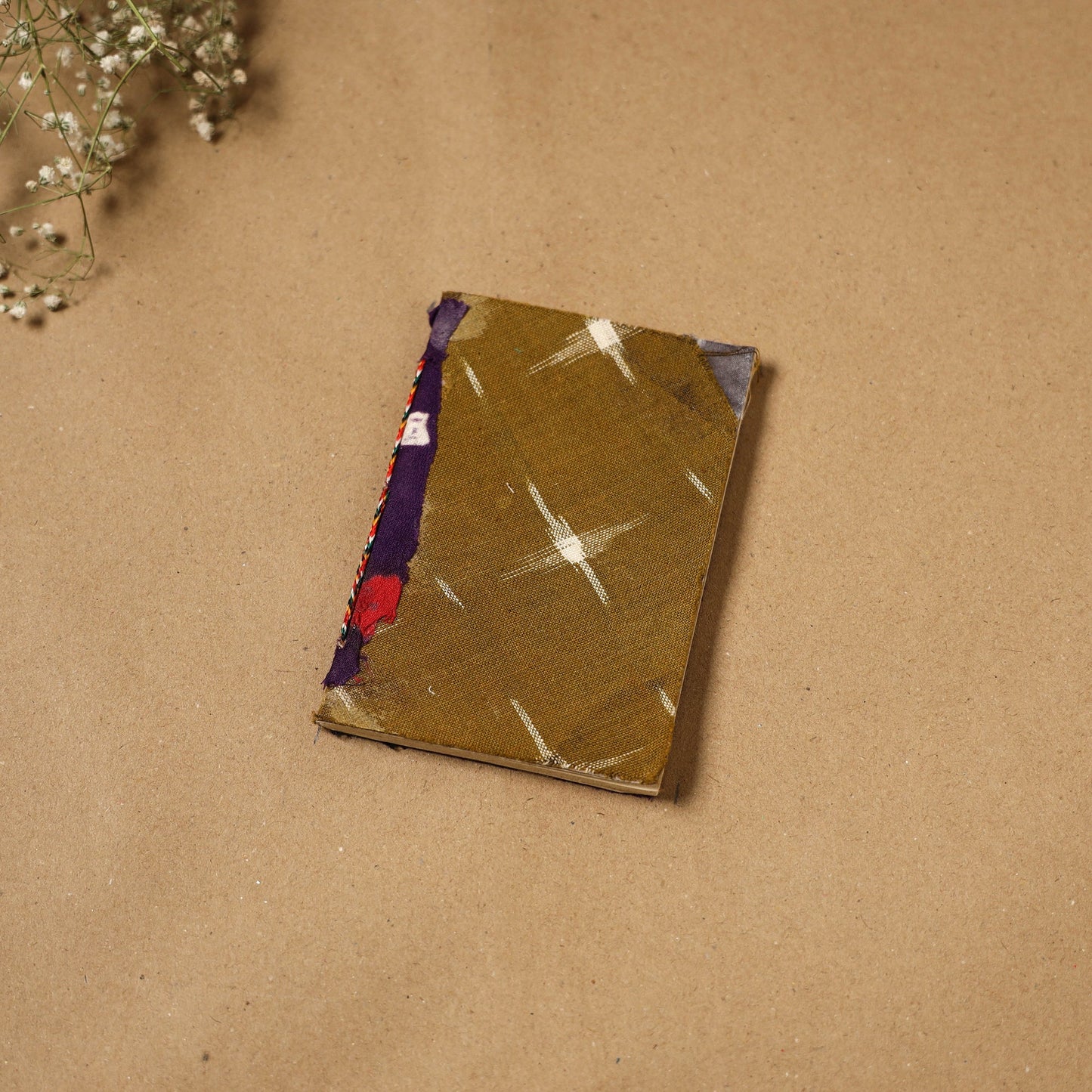 Patchwork fabric cover handmade paper notebook 119