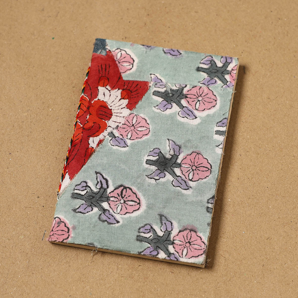 Patchwork fabric cover handmade paper notebook 127