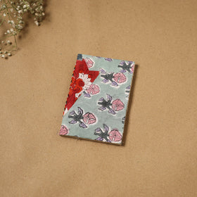 Patchwork fabric cover handmade paper notebook 127