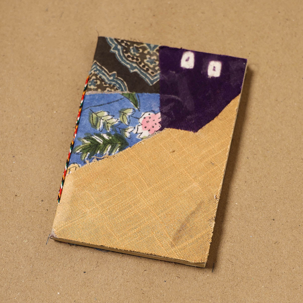 Patchwork fabric cover handmade paper notebook 132