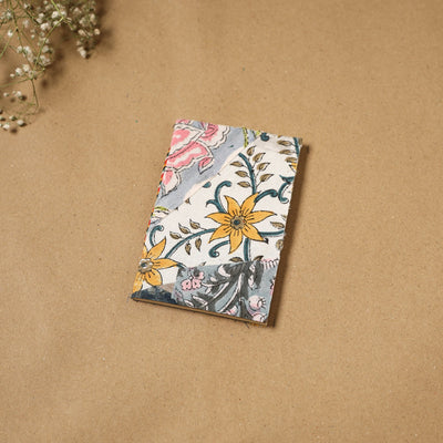 Patchwork fabric cover handmade paper notebook 139