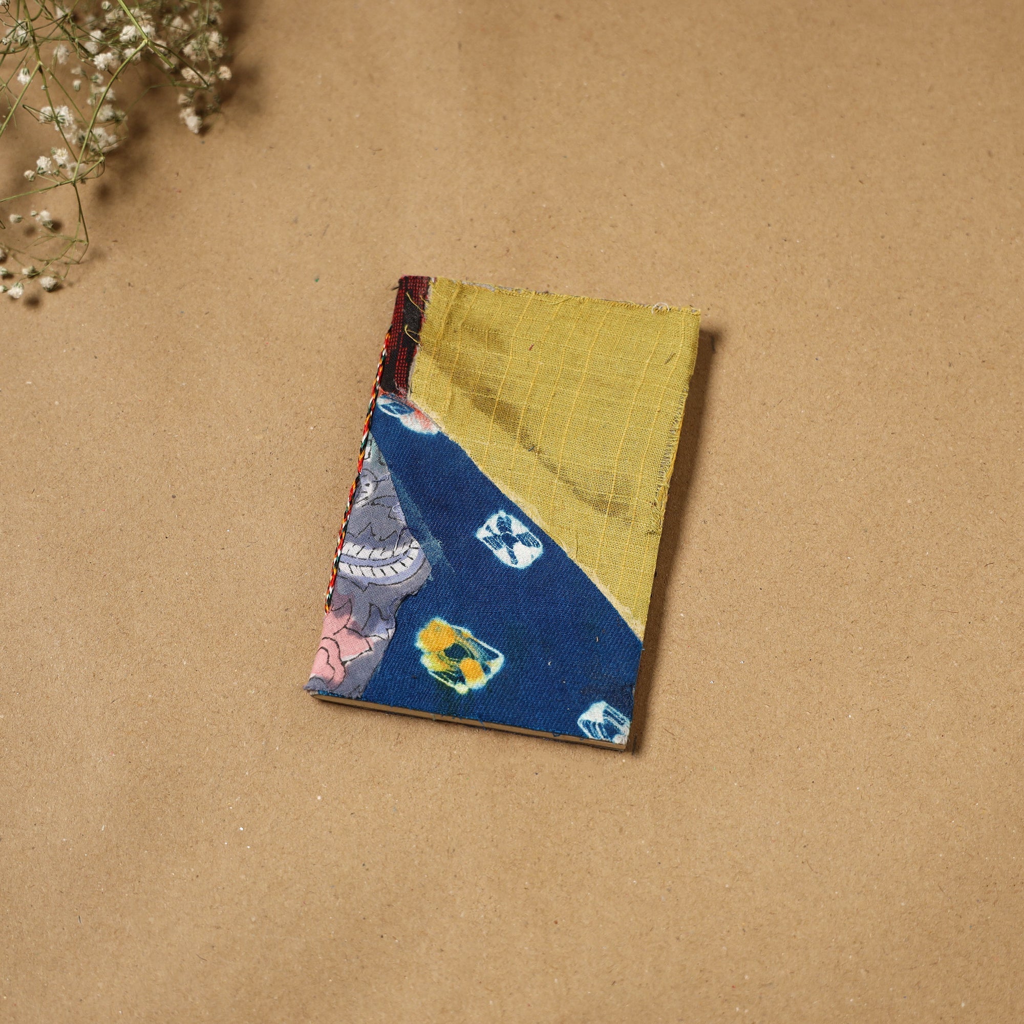 Patchwork fabric cover handmade paper notebook 140