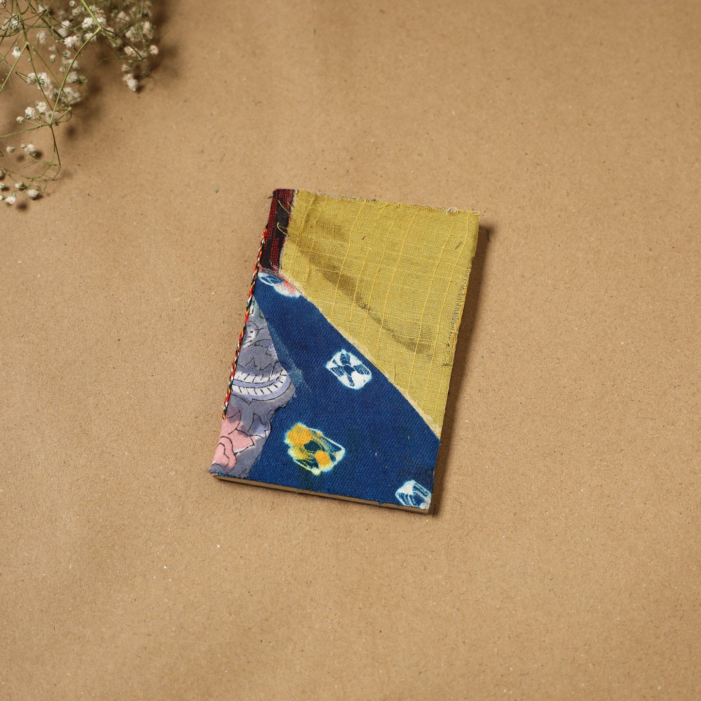 Patchwork fabric cover handmade paper notebook 140