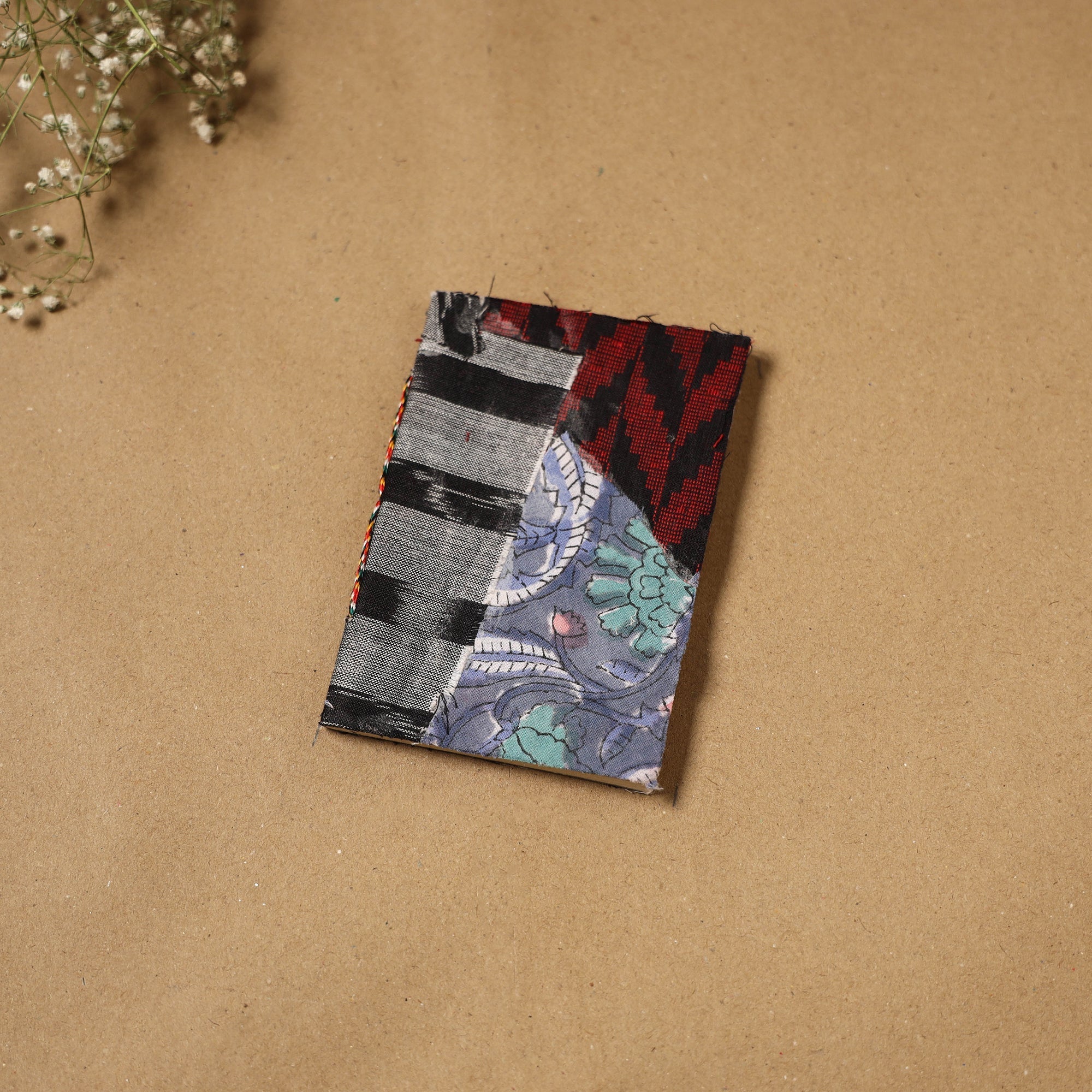 Patchwork fabric cover handmade paper notebook 142