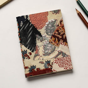 Multicolor Patchwork Fabric Cover Handmade Paper Notebook