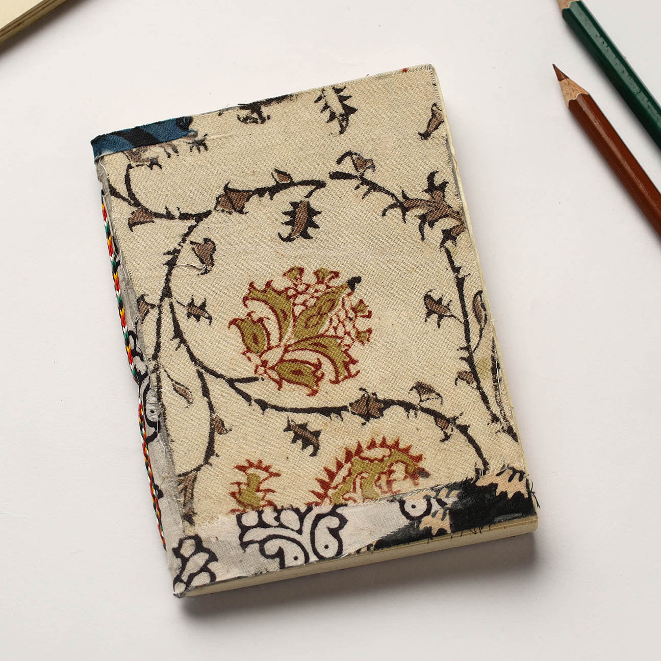 Buy Patchwork Fabric Cover Handmade Paper Notebook