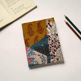 Multicolor Patchwork Fabric Cover Handmade Paper Notebook