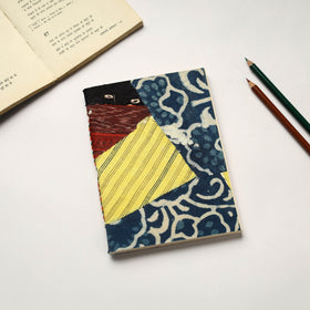 Multicolor Patchwork Fabric Cover Handmade Paper Notebook
