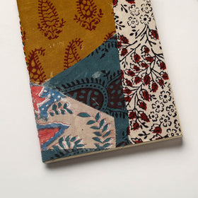 Multicolor Patchwork Fabric Cover Handmade Paper Notebook