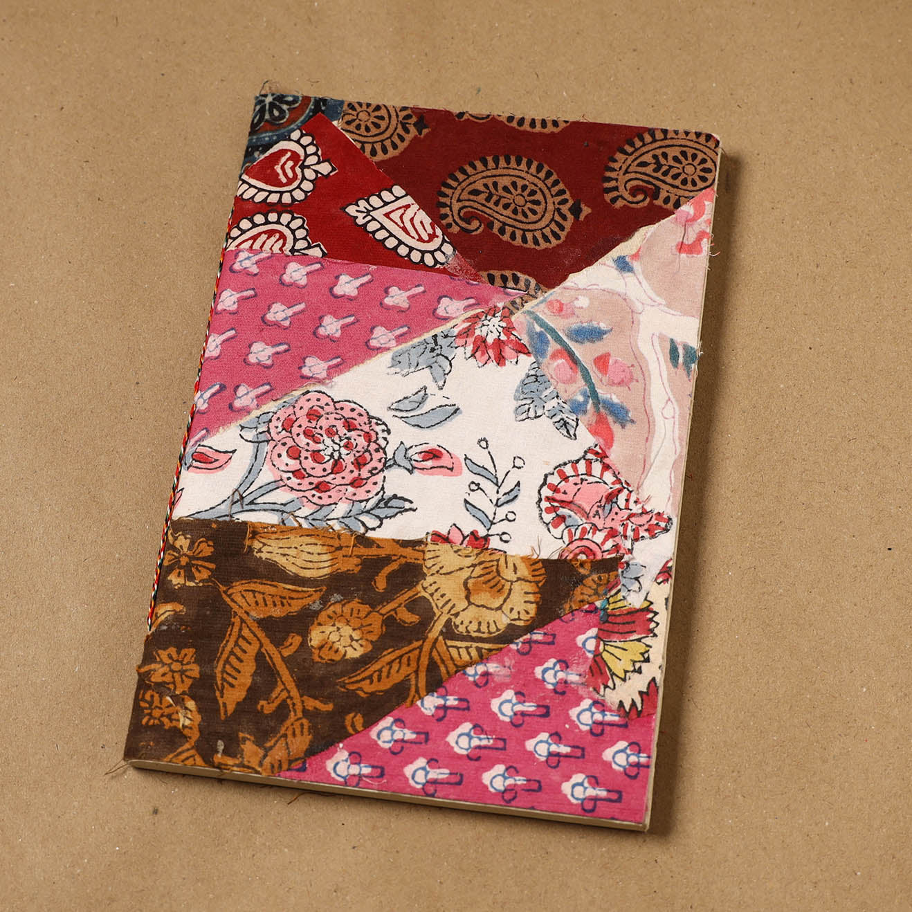Patchwork fabric cover handmade paper notebook 72