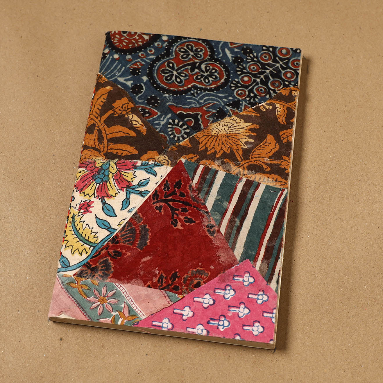 Patchwork fabric cover handmade paper notebook 73