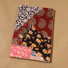 Patchwork fabric cover handmade paper notebook 74