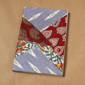 Patchwork fabric cover handmade paper notebook 75