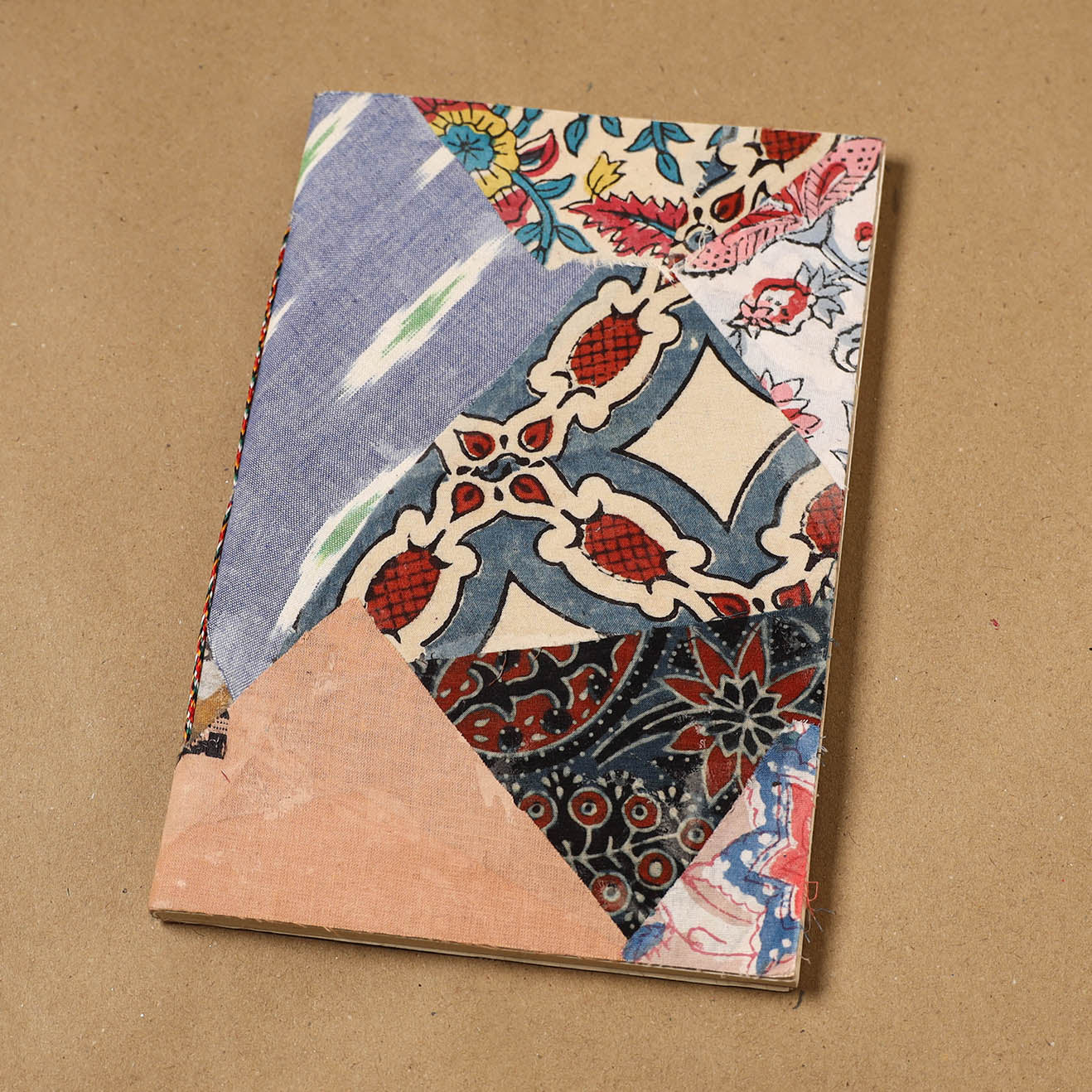 Patchwork fabric cover handmade paper notebook 76