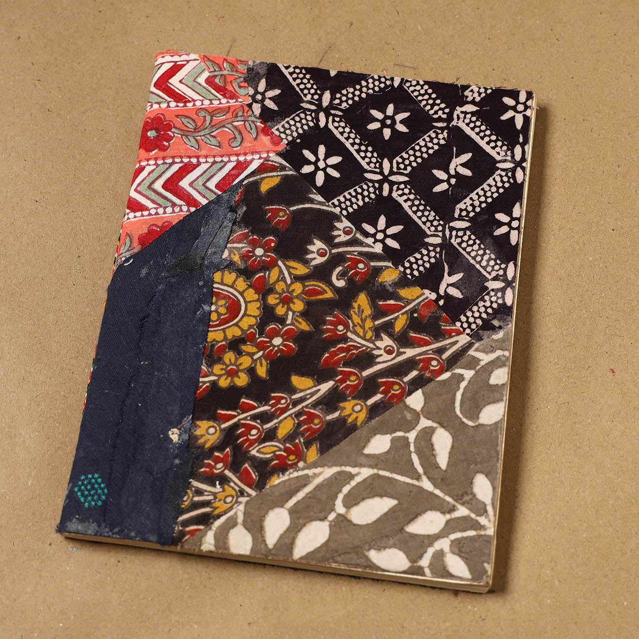 Patchwork fabric cover handmade paper notebook 79