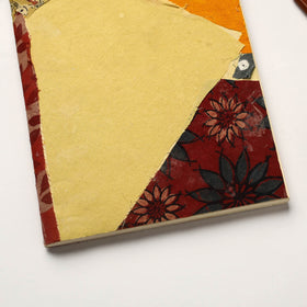Multicolor Patchwork Fabric Cover Handmade Paper Notebook