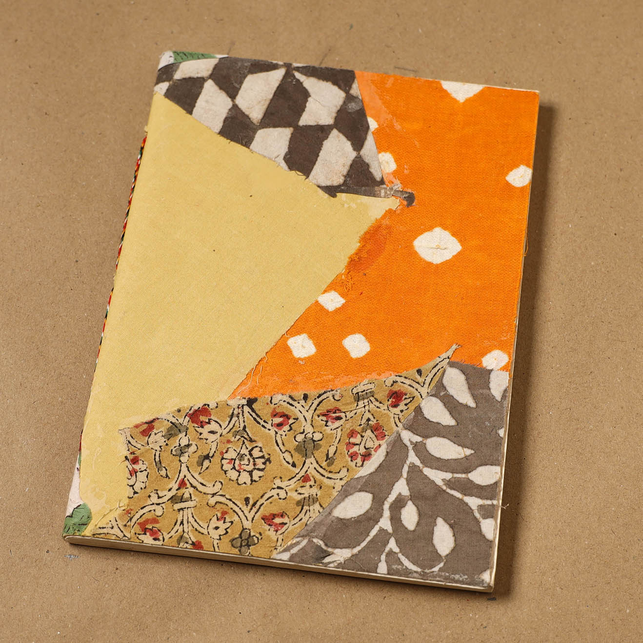 Patchwork fabric cover handmade paper notebook 80