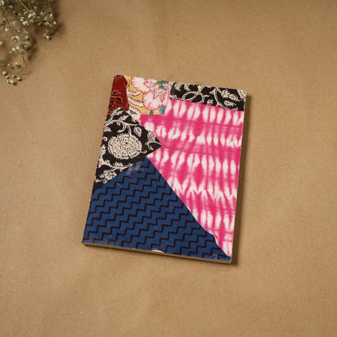 Patchwork fabric cover handmade paper notebook 82