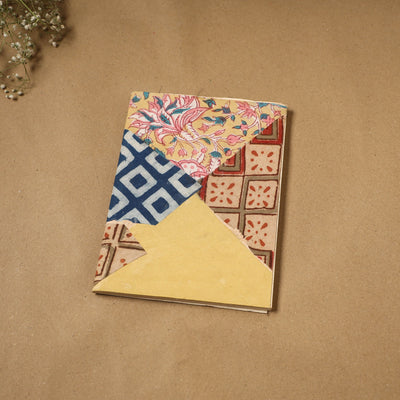 Patchwork fabric cover handmade paper notebook 83