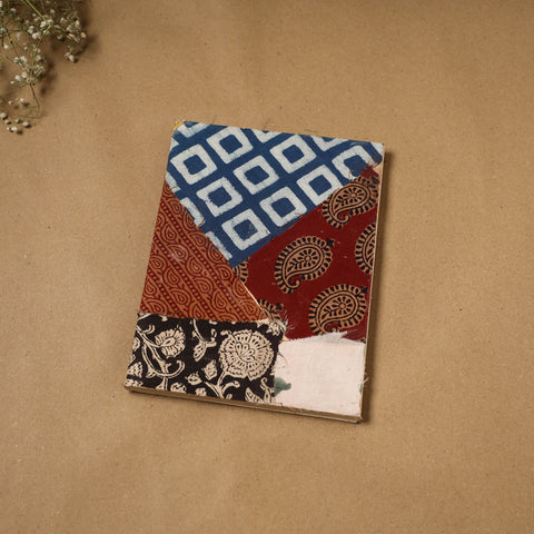 Patchwork fabric cover handmade paper notebook 84