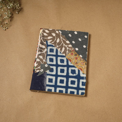 Patchwork fabric cover handmade paper notebook 85