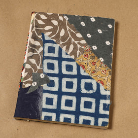 Patchwork fabric cover handmade paper notebook 85