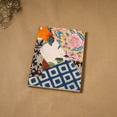 Patchwork fabric cover handmade paper notebook 87