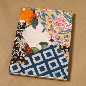 Patchwork fabric cover handmade paper notebook 87