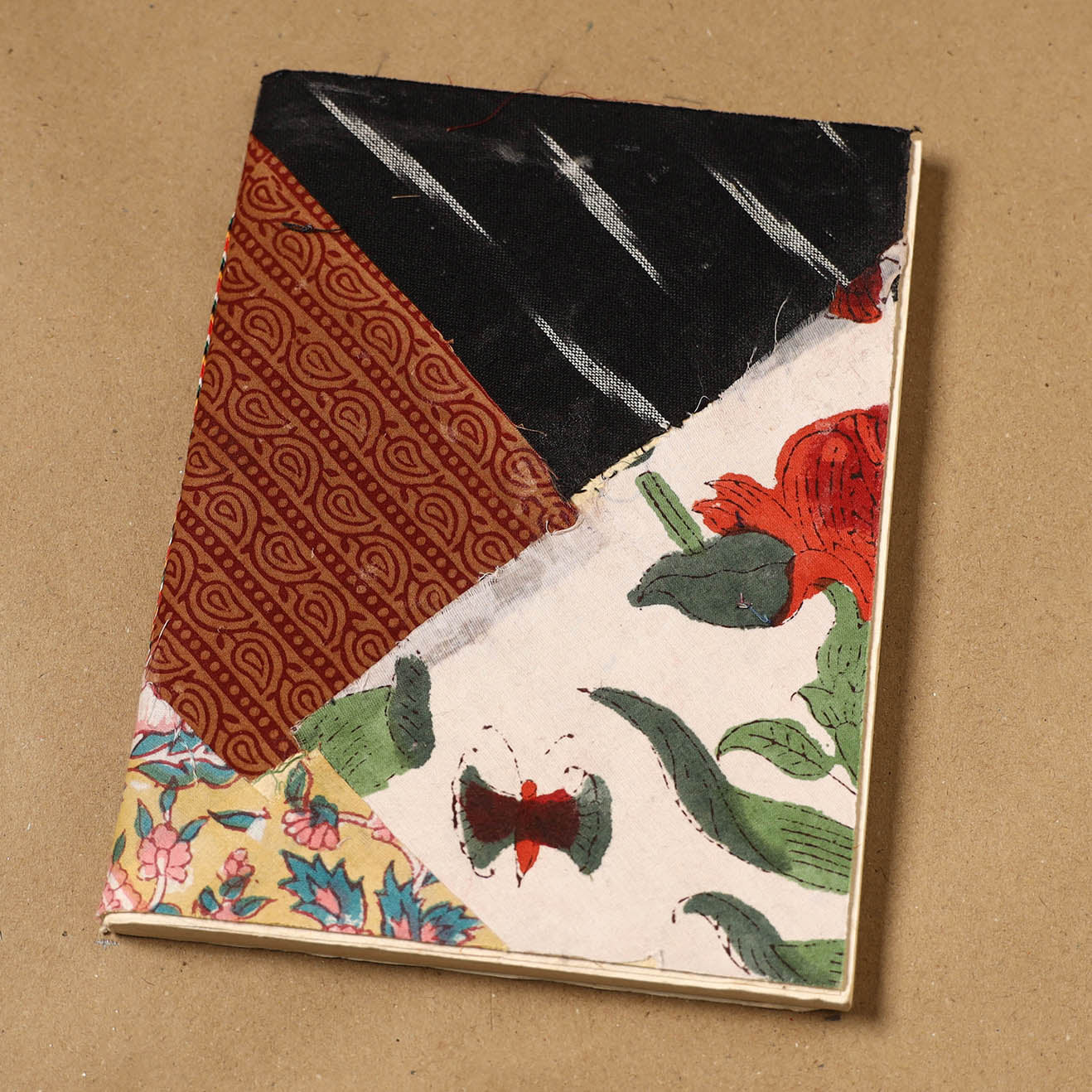 Patchwork fabric cover handmade paper notebook 88