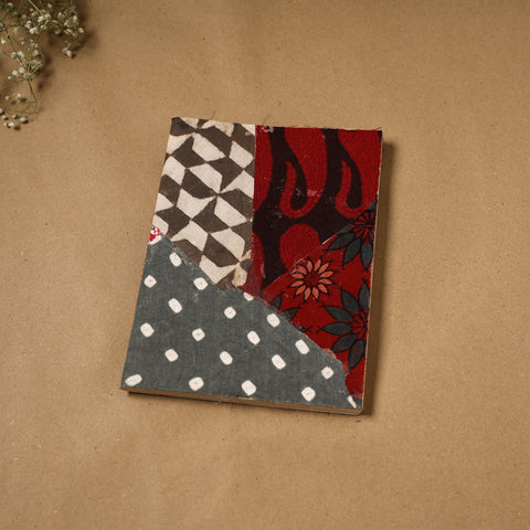 Patchwork fabric cover handmade paper notebook 89