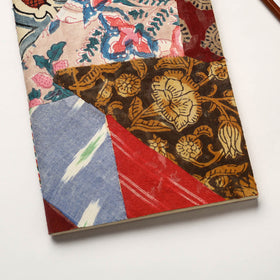 Multicolor Patchwork Fabric Cover Handmade Paper Notebook