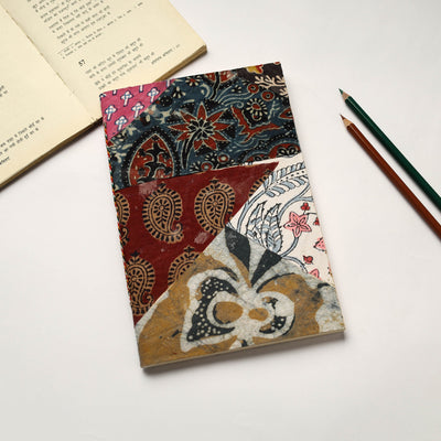 Buy Patchwork Fabric Cover Handmade Paper Notebook