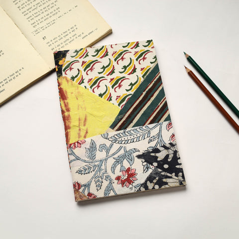 Buy Patchwork Fabric Cover Handmade Paper Notebook
