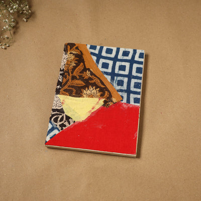 Patchwork fabric cover handmade paper notebook 90