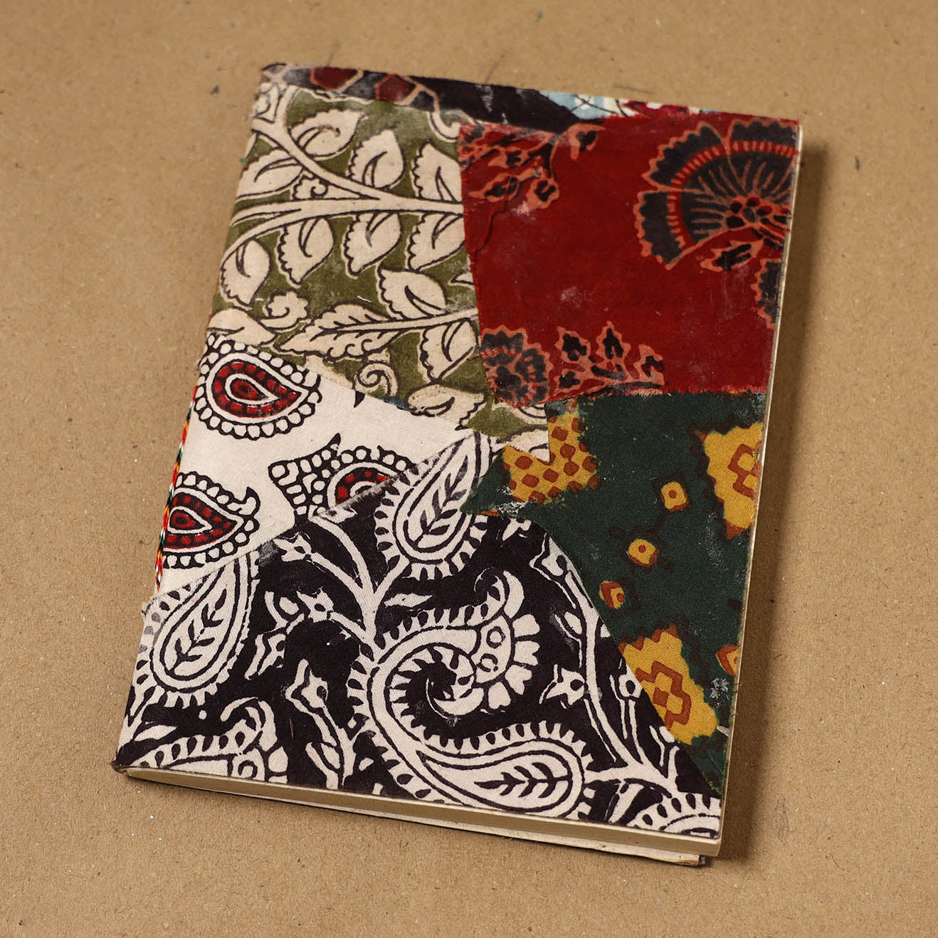 Patchwork fabric cover handmade paper notebook 91