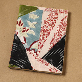 Patchwork fabric cover handmade paper notebook 92