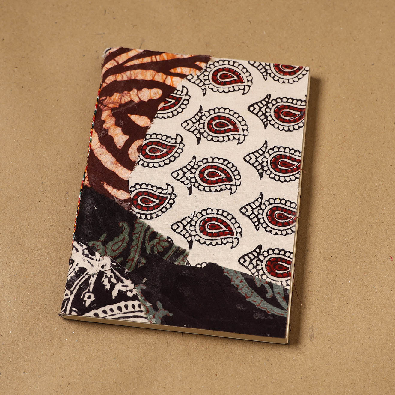 Patchwork fabric cover handmade paper notebook 97