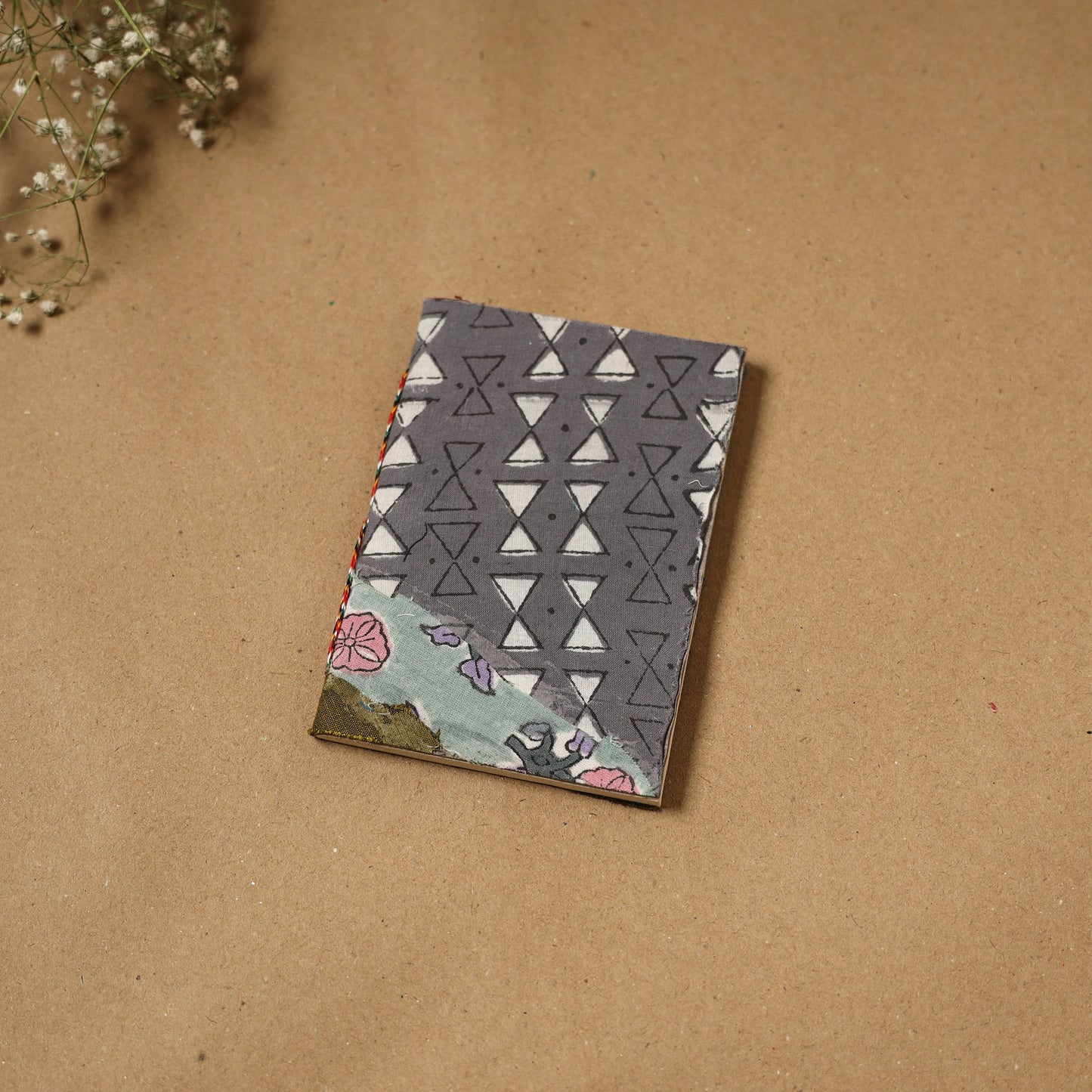 Patchwork fabric cover handmade paper notebook 98
